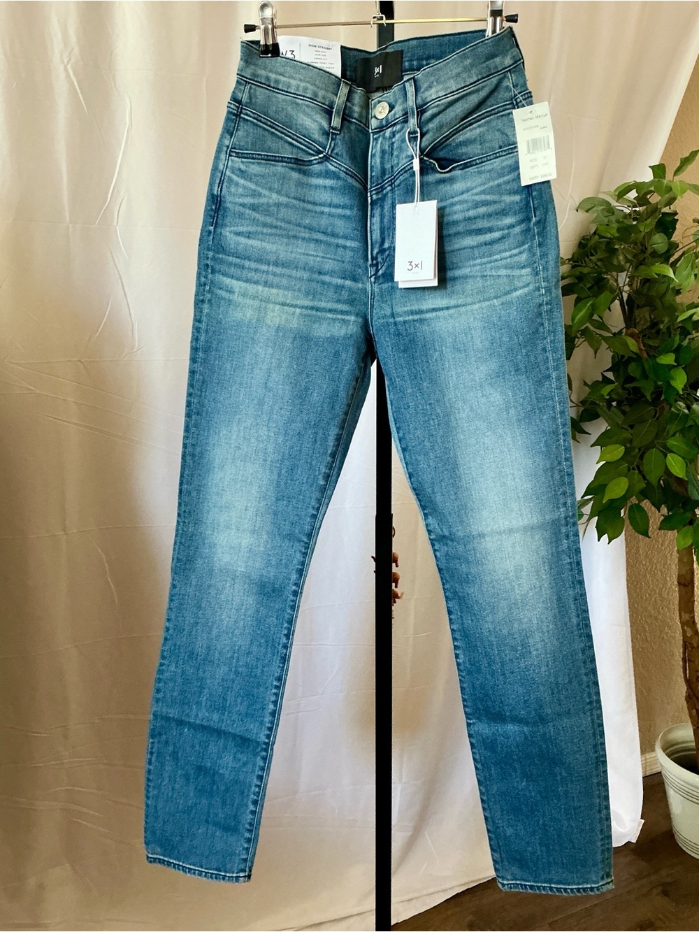3x1 Jesse Straight High Rise Slim Leg Jeans Summer Wash 27 NWT